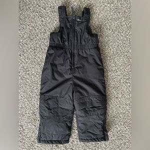 Eddie Bauer 2T Black Suspender Snowpants